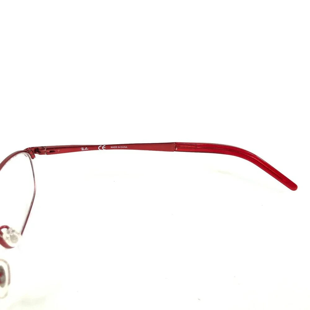 Ray-Ban Petite Eyeglasses Frames RB6109 2539 Red Oval Full Wire Rim 51-17-140
